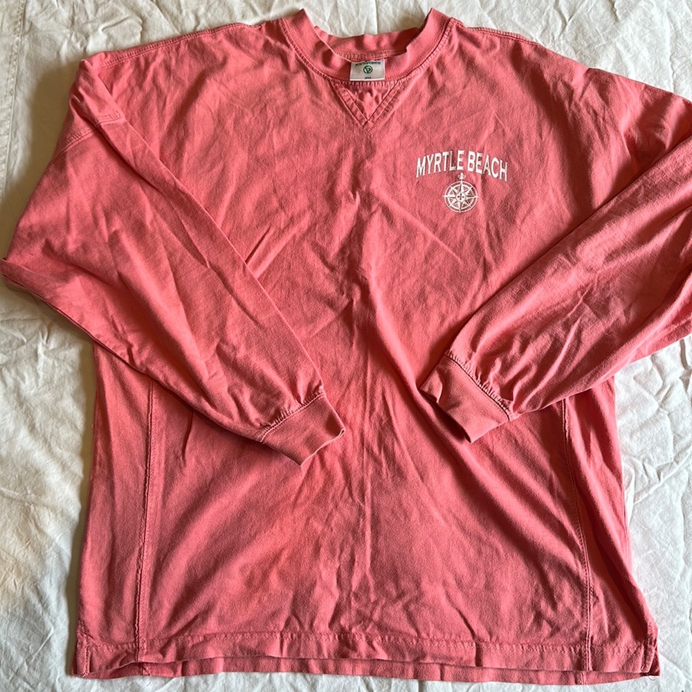 Women’s Long Sleeve Shirt — Coral